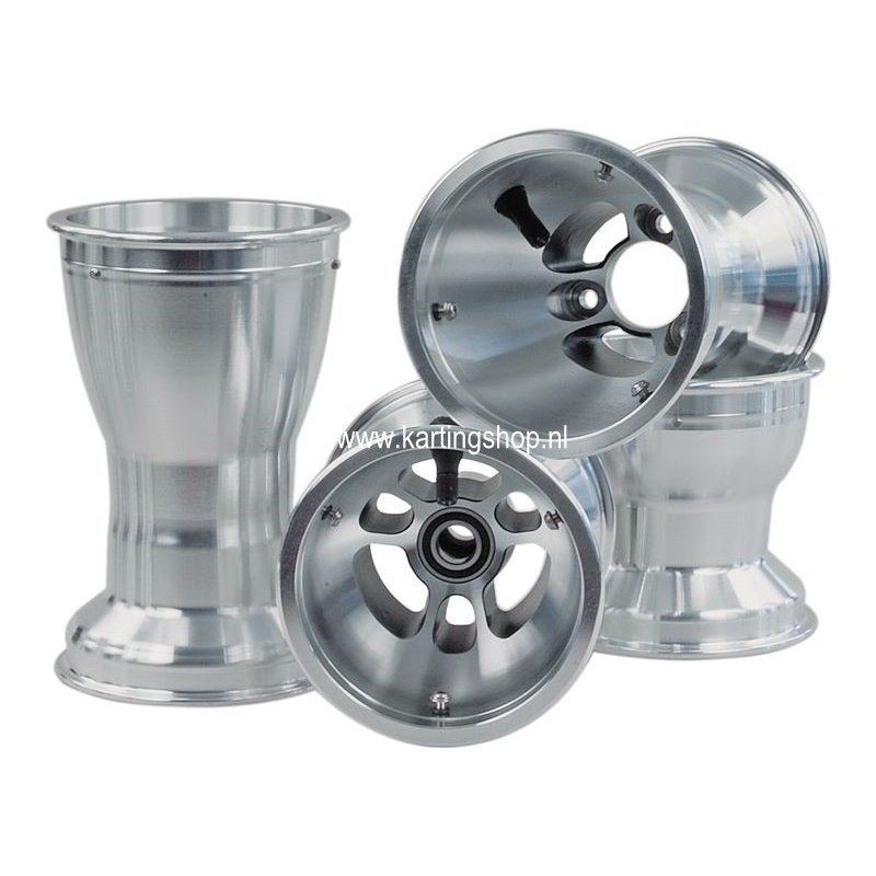 Sett hjul 130/210 Douglas, aluminium (for hjul med kulelager)