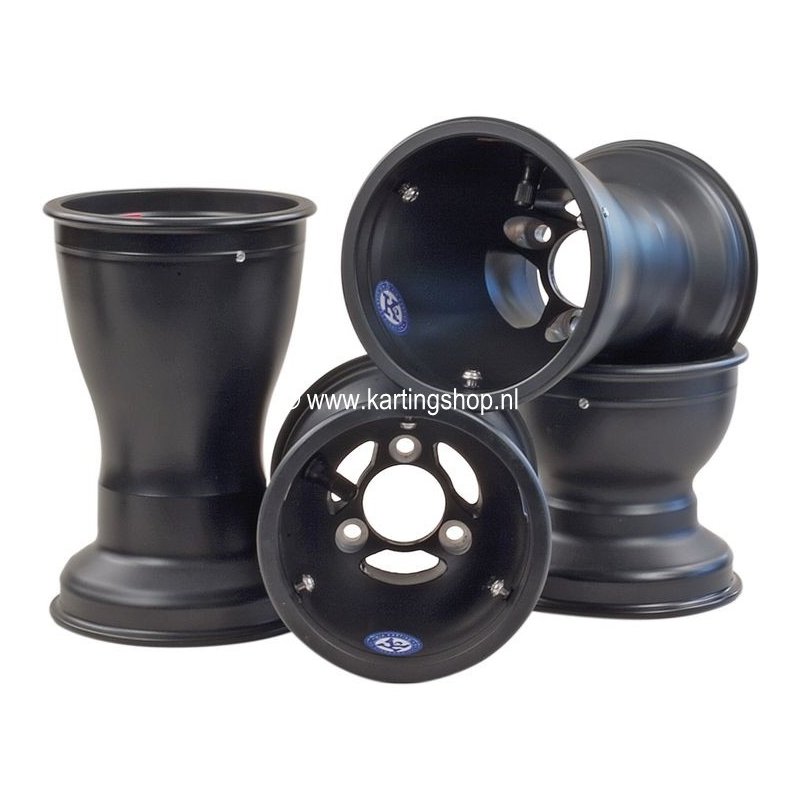 Sett felger 132/210 Douglas Wheel, magnesium, svart, åpen