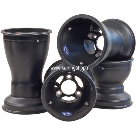 Sett felger 132/210 Douglas Wheel, magnesium, svart, åpen