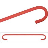 Agua manguera rojo 120 cm con 2 x 180 °-vueltas