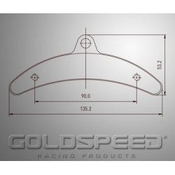 Velocità impostare posteriore d'oro di pastiglie freno Birel Racing-528