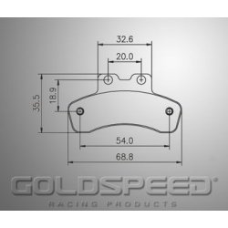 Pastillas de freno velocidad Maddox/Gillard para oro Racing-562