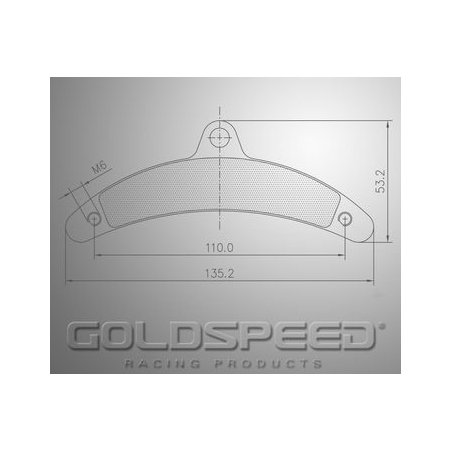 Birel bremseklodser Sæt Rear of Guld speed Racing-568