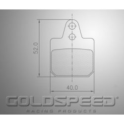BIREL bromsbelägg ställa bak av guld hastighet Racing-572