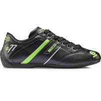 Sparco Time 77 kengät black green leather