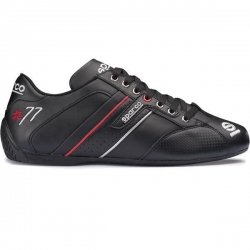 Sparco Time 77 sapatos black leather