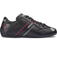 Sparco Time 77 sapatos black leather