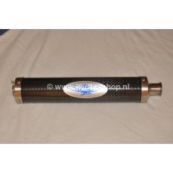 Escape silenciador carbono negro MC Racing KZ10/B (alto DB)