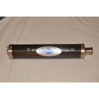 Uitlaatdemper Carbon Zwart MC Racing KZ10/B (HIGH DB)
