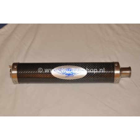 Escape silenciador carbono negro MC Racing KZ10/B (alto DB)