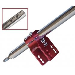 Dirección kart varilla M8 ajustable rojo salvaje