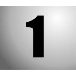 Plakcijfers groot Zwart 16cm