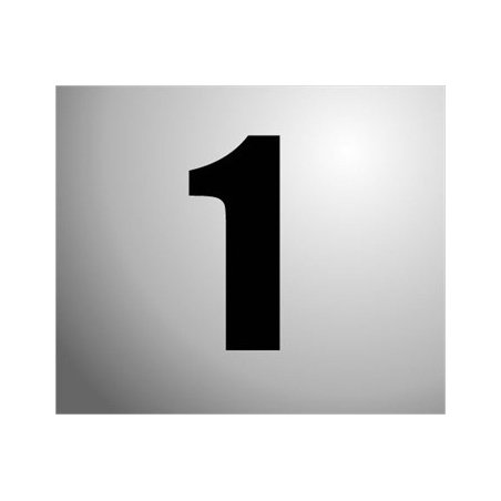 Plakcijfers groot Zwart 16cm