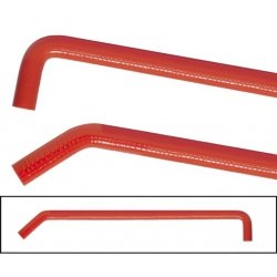 Rot Silicone water Schlauch 20 mm armed 100 cm mit 90 °-degree turn