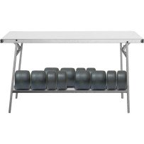Work table Stone 150 × 60 cm met bandenrek