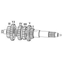 Maxter MX125 primary shaft complete