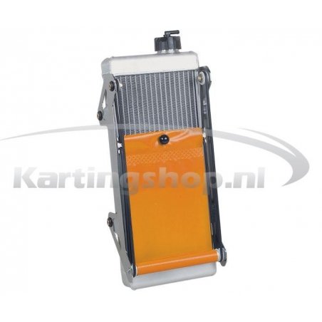 Radiator KG racing kit cpl with orange roller blind. 450 x 1