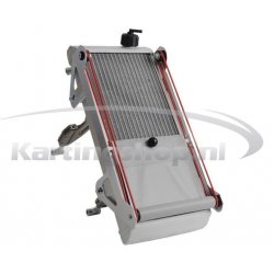 Radiator KG racing kit cpl med grå rullegardin bak. 440 x 195 x 40 mm