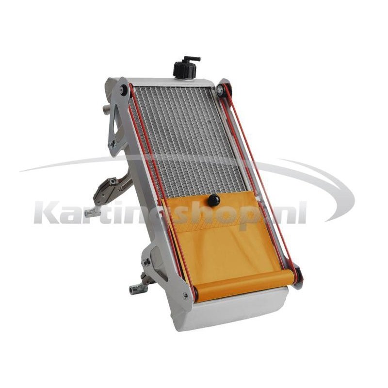 Radiator KG racing kit cpl with orange roller blind. 440 x 1