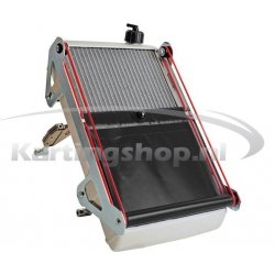 Radiator KG racing kit cpl med svart rullegardin bak. 440 x 255 x 40 mm