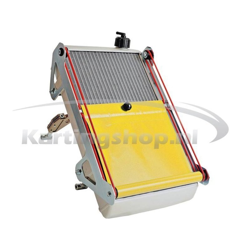 Kühler KG racing Kit cpl con yellow roller blind. 440 x 255 x 40 mm