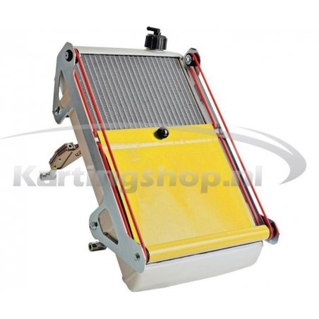Kühler KG racing Kit cpl con yellow roller blind. 440 x 255 x 40 mm