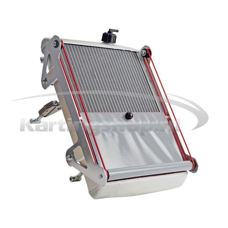 Radiator KG racing kit cpl med grå rullegardin bak. 440 x 300 x 40 mm