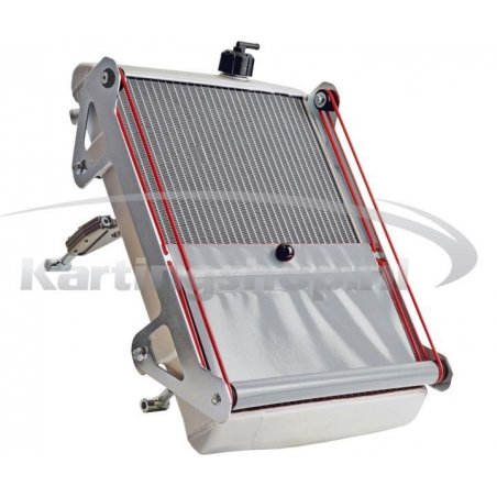 Radiator KG racing kit cpl med grå rullegardin bak. 440 x 300 x 40 mm