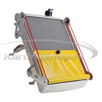 Radiateur KG racing kit cpl met yellow roller blind. 440 x