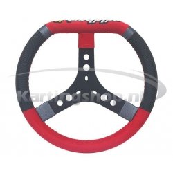 Wild kart steering Rad black/red/silver Alcantara Ø320mm