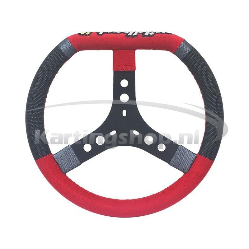 Wild kart steering Rad black/red/silver Alcantara Ø345mm