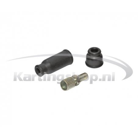 Dellorto VHSB schroefnippel voor gaskabel met rubber