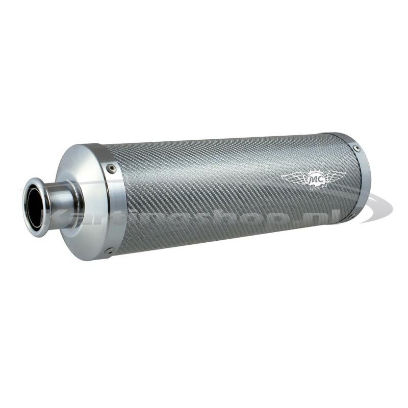 Texalium de silenciador de escape branco MC Racing KZ