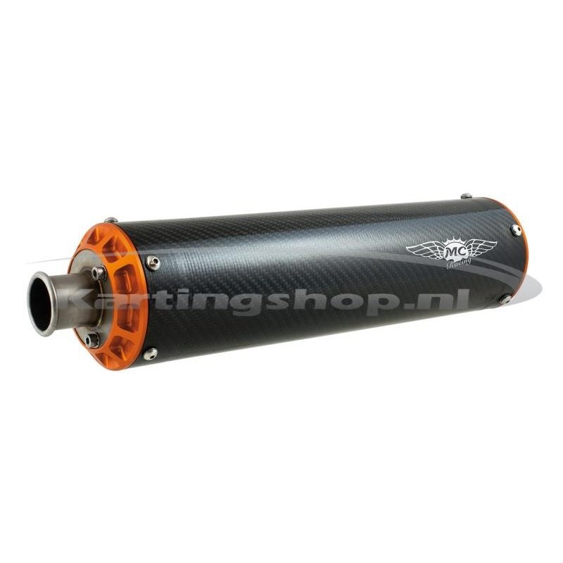 Exhaust Silencer Carbon Sort MC Racing Special