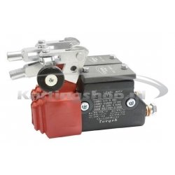 Double master brake cylinder con brake pressure distributor
