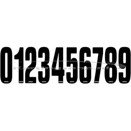 CRG Number sticker