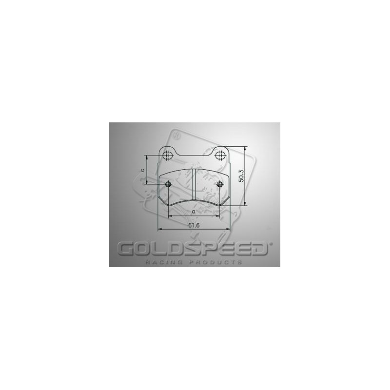 Set brake pads for PCR, Gold speed Racing | Kart Gear Shop