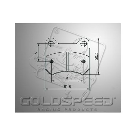 Conjunto pastilhas de travão para PCR, Dourado speed Corri