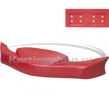 Bumper spoiler KG MK14 CIK/20 Rojo