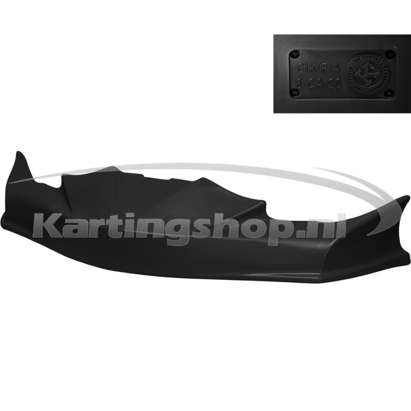 Bumper spoiler KG FP7 CIK/20-black | Kart Gear Shop
