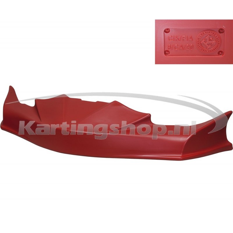 Spoiler parachoques KG FP7 CIK/20-rojo