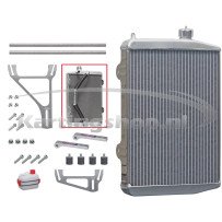 Radiatore New Line RS grande doppia 430 x 290 x 40 mm cpl con supporto