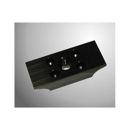Motorstützclip 32mm Schwarzes Aluminium