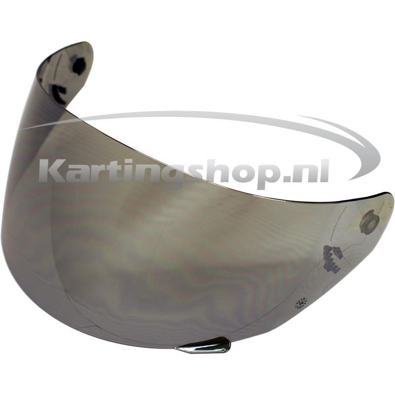 Visiera a specchio argento LS2