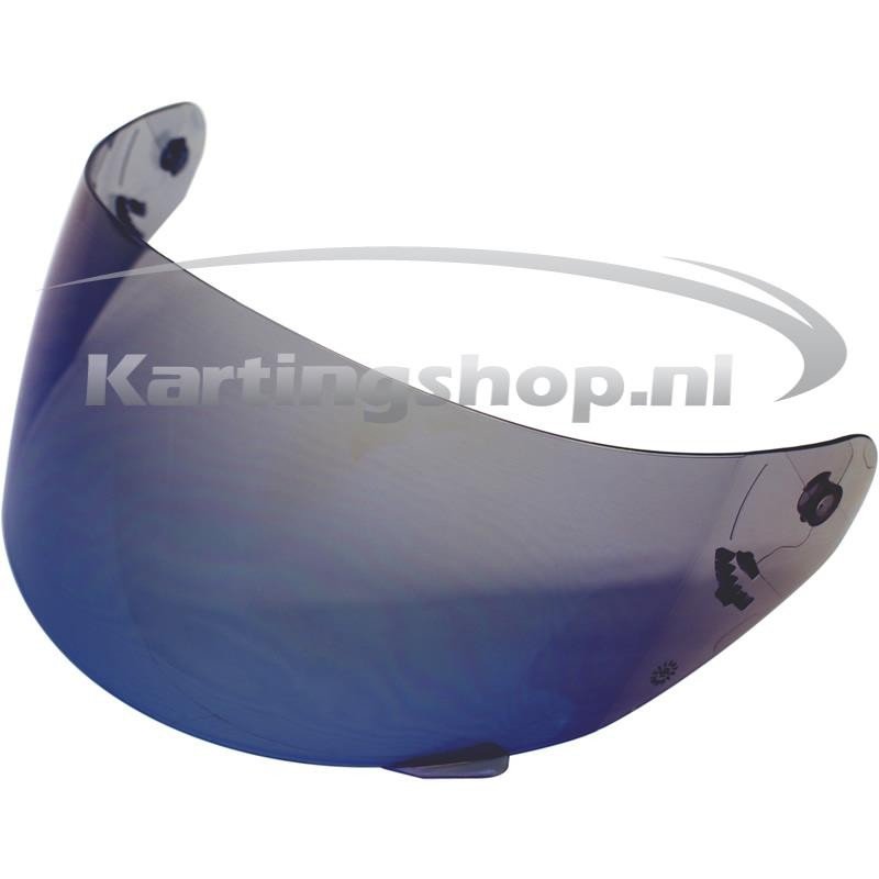 Visor de espelho azul LS2