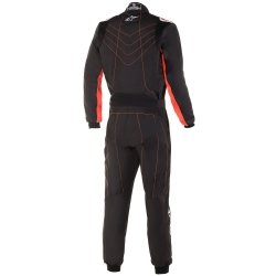Alpinestars KMX-9 V2 Kart Yleinen Musta-Fluo Punainen