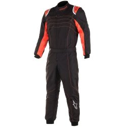 Alpinestars KMX-9 V2 Barn Kart Övergripande Svart-Fluo Röd