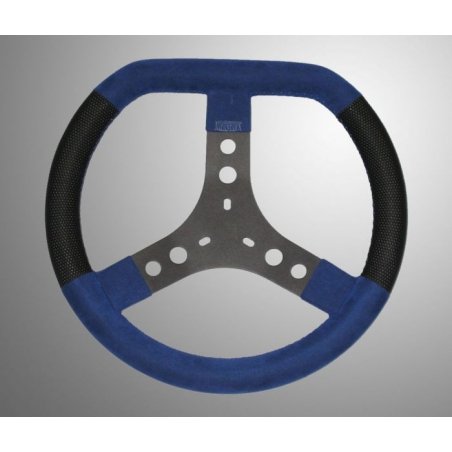 KG steering wheel in Blå Alcantara 320mm