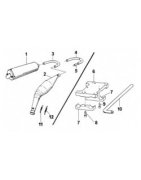TM KZ10C Avgassystem & Motorfäste